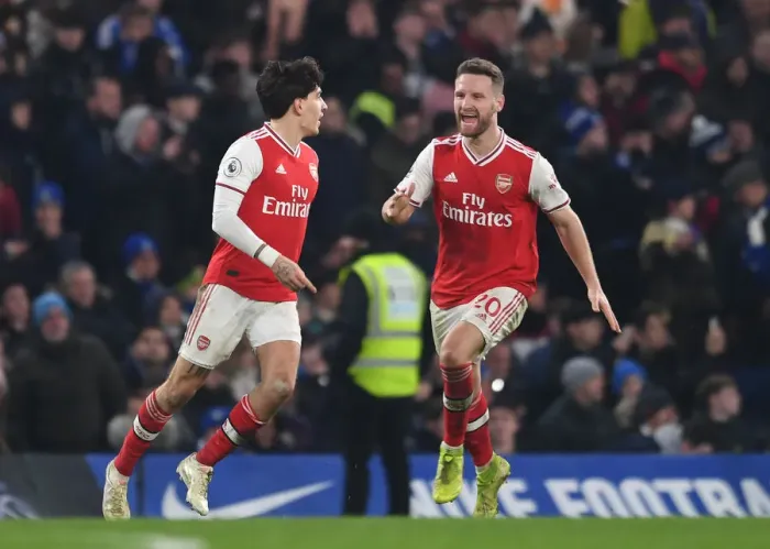 Framed Print : Bellerin's Brilliant Brace: Chelsea vs. Arsenal, Premier League 2019-20 Framed Print : Bellerin's Brilliant Brace: Chelsea vs. Arsenal, Premier League 2019-20