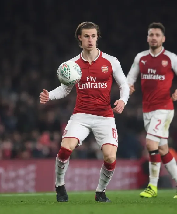 Framed Print : Ben Sheaf in Action: Arsenal vs. West Ham United, Carabao Cup Quarterfinals