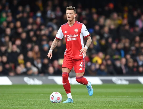 Ben White in Action: Arsenal Takes on Watford in the 2021-22 Premier League