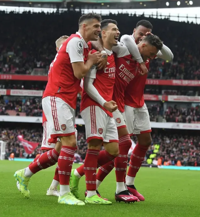 Framed Print : Ben White Scores His Second Goal: Triumphant Celebration with Arsenal Team against Leeds United in the 2022-23 Premier League Framed Print : Ben White Scores His Second Goal: Triumphant Celebration with Arsenal Team against Leeds United in the 2022-23 Premier League