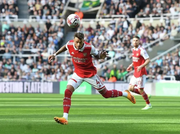 Framed Print : Ben White's Unyielding Performance: Arsenal Holds Off Newcastle United in Premier League Showdown (2022-23) Framed Print : Ben White's Unyielding Performance: Arsenal Holds Off Newcastle United in Premier League Showdown (2022-23)