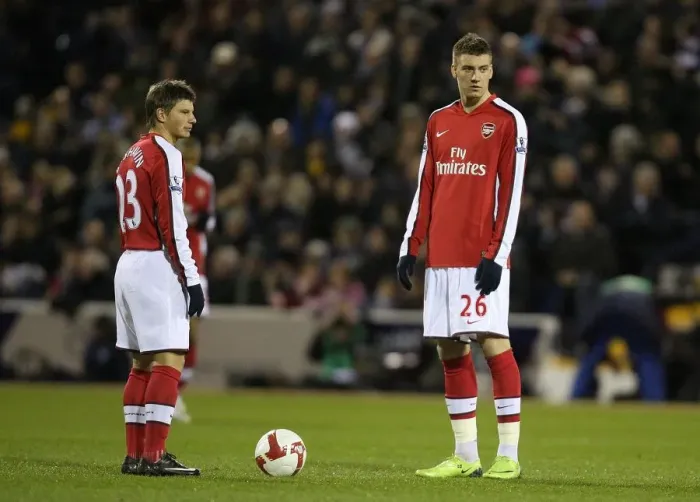 Framed Print : Bendtner and Arshavin Shine: Arsenal Crush West Brom 3-1 in Premier League