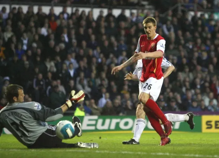 Framed Print : Bendtner Scores First Arsenal Goal: 6-2 Victory Over Derby, April 2008