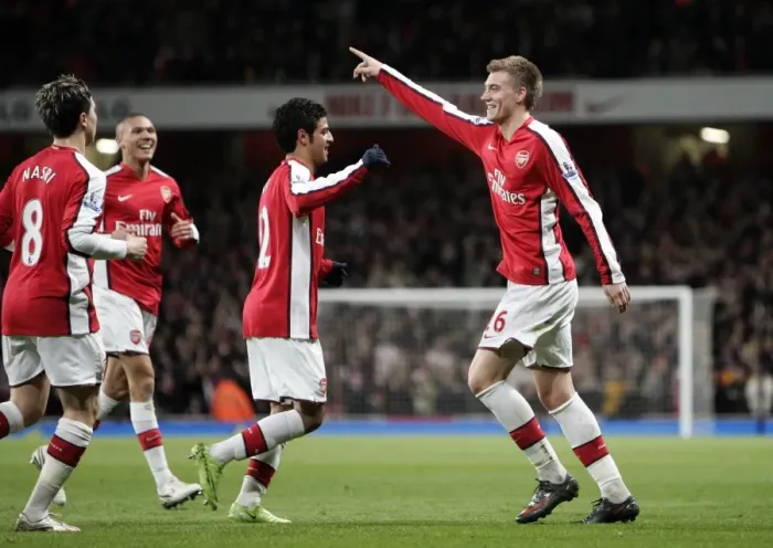 Framed Print : Bendtner and Vela's Double Celebration: Arsenal's Unforgettable 4-0 FA Cup Victory Over Cardiff City Framed Print : Bendtner and Vela's Double Celebration: Arsenal's Unforgettable 4-0 FA Cup Victory Over Cardiff City