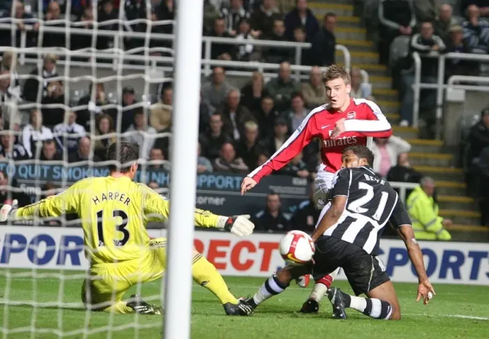 Framed Print : Bendtner's Blocked Shot: Arsenal's 3-1 Victory Over Newcastle, 2009 Framed Print : Bendtner's Blocked Shot: Arsenal's 3-1 Victory Over Newcastle, 2009