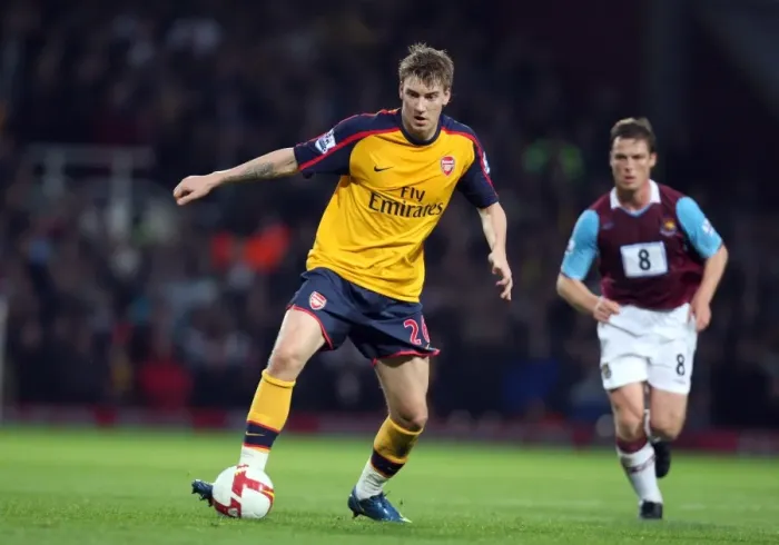 Framed Print : Bendtner's Brilliance: Arsenal's 2-0 Win Over West Ham in the Premier League Framed Print : Bendtner's Brilliance: Arsenal's 2-0 Win Over West Ham in the Premier League