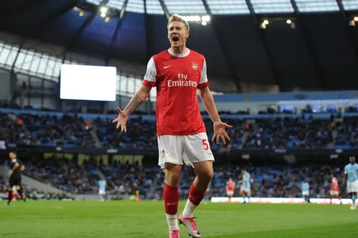 Framed Print : Bendtner's Brilliant Hat-Trick: Arsenal Crush Manchester City 3-0 Framed Print : Bendtner's Brilliant Hat-Trick: Arsenal Crush Manchester City 3-0