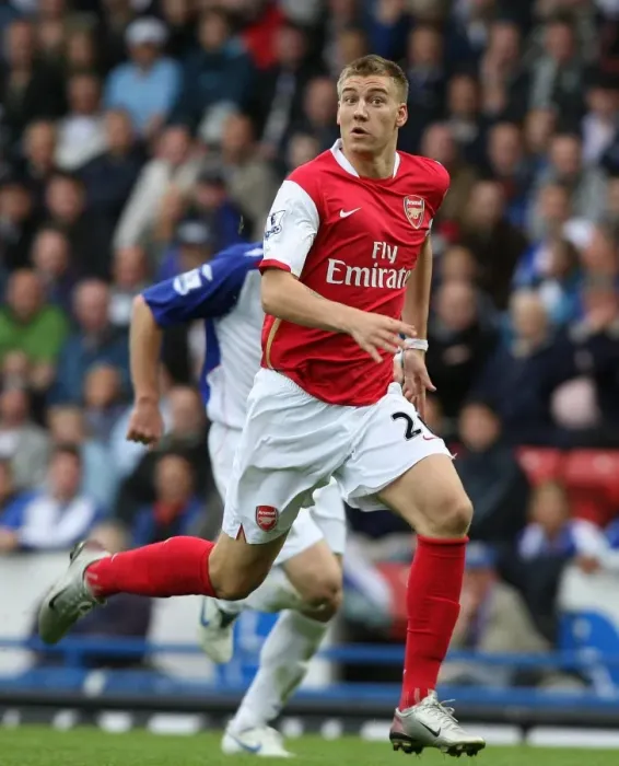 Framed Print : Bendtner's Determined Performance: Blackburn Rovers vs. Arsenal, 2007