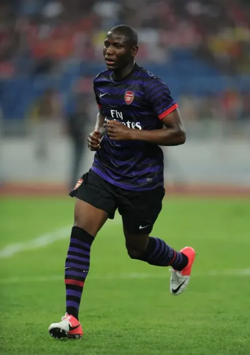 Framed Print : Benik Afobe in Action: Arsenal vs Malaysia XI (2012-13) Framed Print : Benik Afobe in Action: Arsenal vs Malaysia XI (2012-13)