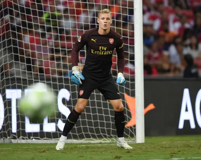 Framed Print : Bernd Leno in Action: Arsenal vs. Paris Saint-Germain at 2018 International Champions Cup, Singapore Framed Print : Bernd Leno in Action: Arsenal vs. Paris Saint-Germain at 2018 International Champions Cup, Singapore