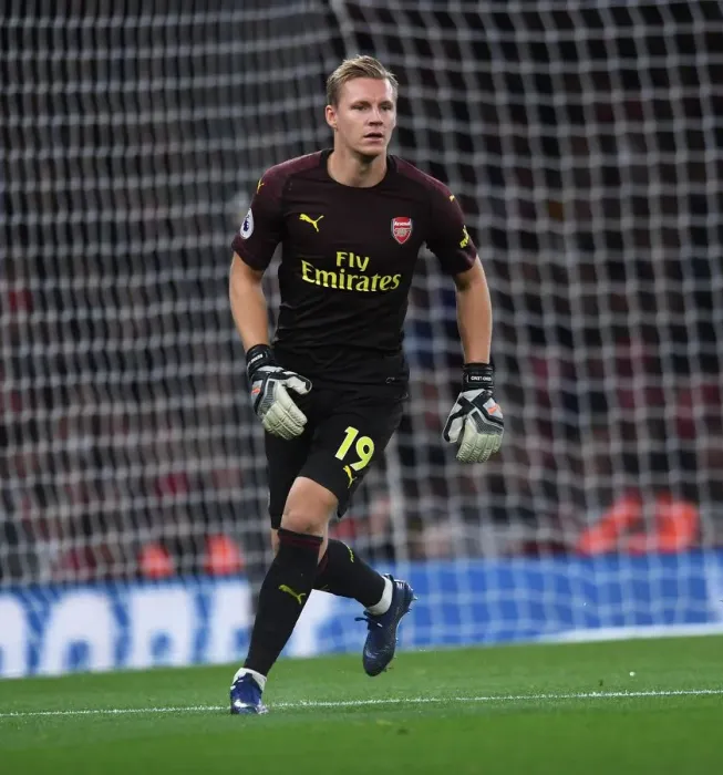 Framed Print : Bernd Leno in Action: Arsenal's Victory over Leicester City, Premier League 2018-19