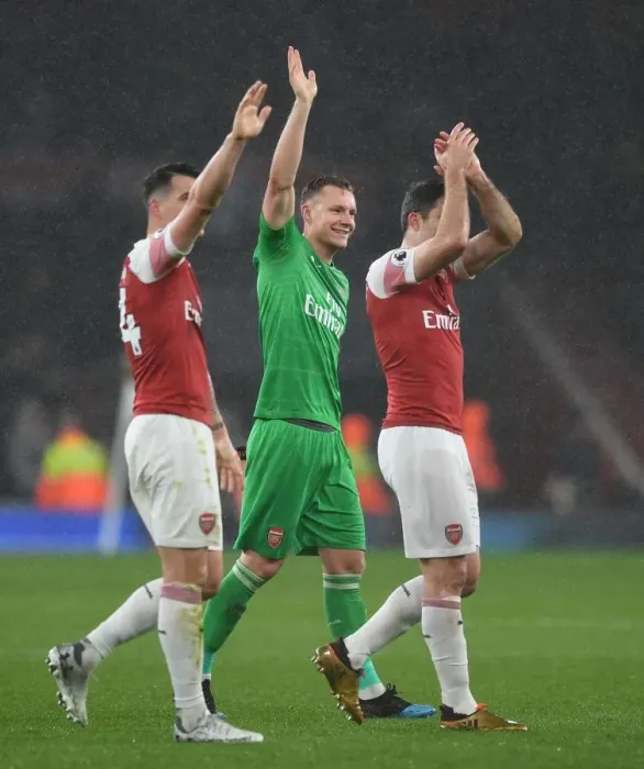 Framed Print : Bernd Leno: Arsenal's Determined Goalkeeper Amidst Arsenal FC vs Manchester United Rivalry (2018-19) Framed Print : Bernd Leno: Arsenal's Determined Goalkeeper Amidst Arsenal FC vs Manchester United Rivalry (2018-19)
