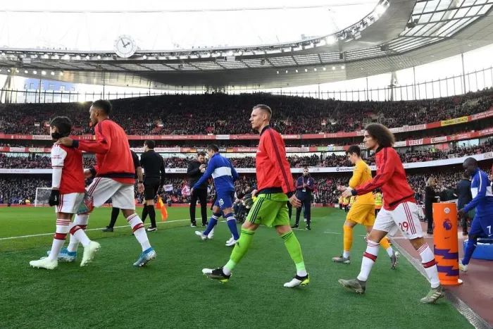 Framed Print : Bernd Leno and Matteo Guendouzi (Arsenal)