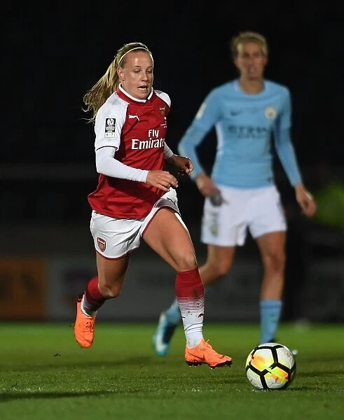 Beth Mead in Action: Arsenal Women vs Manchester City Ladies - Continental Cup Final