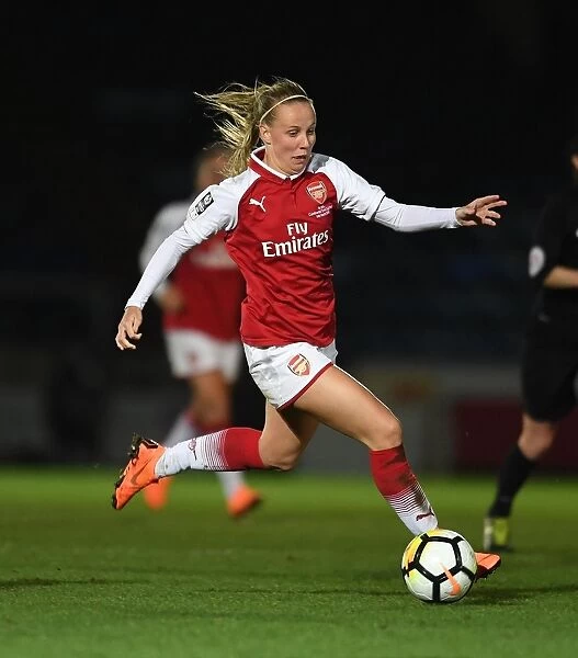 Beth Mead in Action: Arsenal Women's Battle against Manchester City Ladies in Continental Cup Final