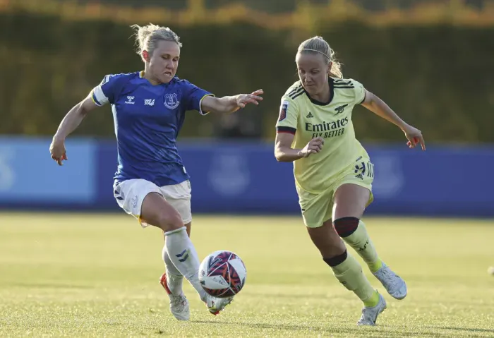 Framed Print : Beth Mead Faces Off Against Izzy Christiansen: Everton Women vs. Arsenal Women, FA WSL Showdown Framed Print : Beth Mead Faces Off Against Izzy Christiansen: Everton Women vs. Arsenal Women, FA WSL Showdown