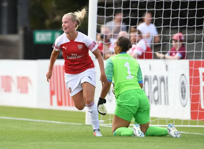 Framed Print : Beth Mead Scores Arsenal's Second Goal: Arsenal Women vs West Ham United Women (2018-19) Framed Print : Beth Mead Scores Arsenal's Second Goal: Arsenal Women vs West Ham United Women (2018-19)