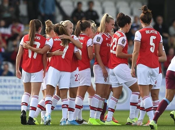 Beth Mead Scores First Goal for Arsenal Women: A Celebratory Moment at Meadow Park (Arsenal Women vs West Ham United, 2019-20 WSL)