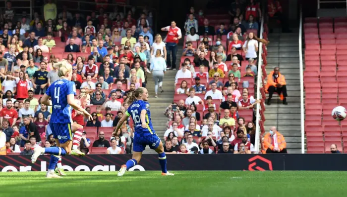 Framed Print : Beth Mead Scores Her Second Goal: Arsenal Women Defeat Chelsea Women in 2021-22 FA WSL Clash at Emirates Stadium Framed Print : Beth Mead Scores Her Second Goal: Arsenal Women Defeat Chelsea Women in 2021-22 FA WSL Clash at Emirates Stadium