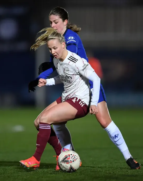 Framed Print : Beth Mead vs. Melanie Leupolz: A Battle in the FA WSL Clash Between Chelsea Women and Arsenal Women