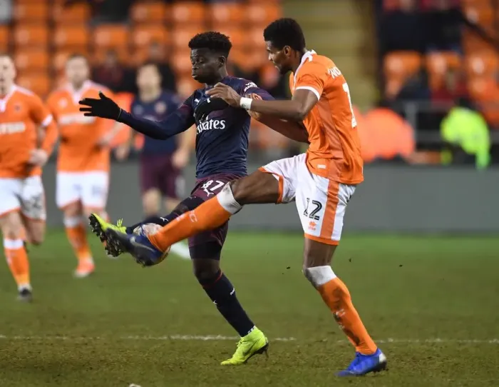 Framed Print : Blackpool vs Arsenal: FA Cup Third Round Showdown - Saka vs Nottingham Clash