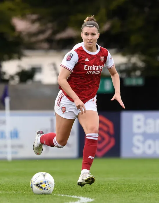 Framed Print : BOREHAMWOOD, ENGLAND - MAY 09: Steph Catley of Arsenal during the Barclays FA Womens Super League match between Arsenal Framed Print : BOREHAMWOOD, ENGLAND - MAY 09: Steph Catley of Arsenal during the Barclays FA Womens Super League match between Arsenal
