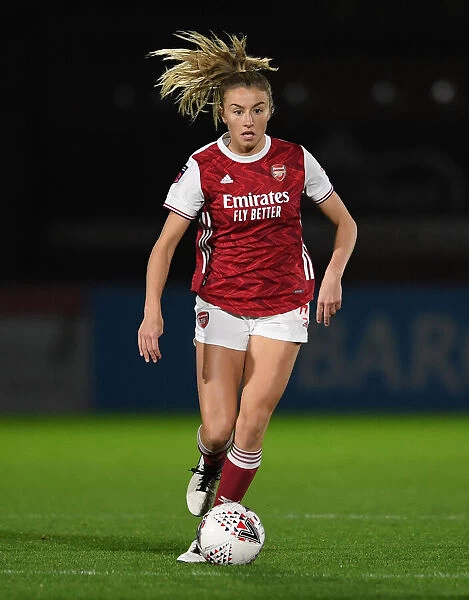 BOREHAMWOOD, ENGLAND - NOVEMBER 18: Leah Williamson of Arsenal during the FA Womens Continental League Cup match