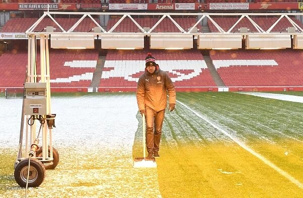 Braving the Winter Storm: Arsenal's Groundsmen Prepare for Arsenal vs Manchester City
