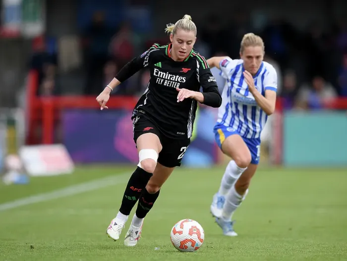 Framed Print : Brighton & Hove Albion FC v Arsenal FC - Barclays Women's Super League Brighton & Hove Albion FC v Arsenal FC - Barclays Women's Super League
