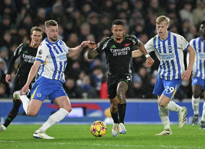 Framed Print : Brighton & Hove Albion FC v Arsenal FC - Premier League Brighton & Hove Albion FC v Arsenal FC - Premier League