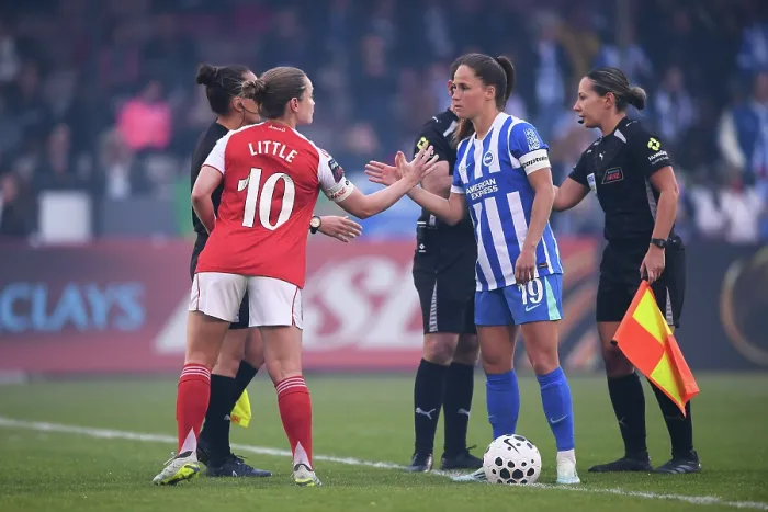 Framed Print : Brighton & Hove Albion v Arsenal - Barclays Women's Super League Brighton & Hove Albion v Arsenal - Barclays Women's Super League