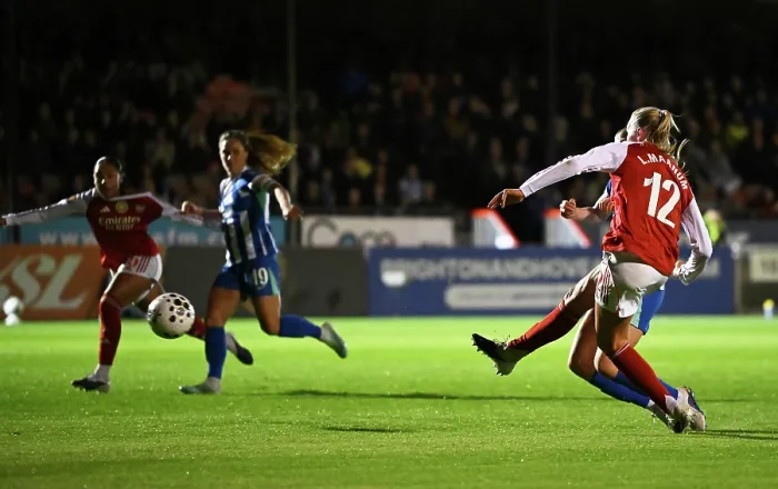 Framed Print : Brighton & Hove Albion v Arsenal - Barclays Women's Super League Brighton & Hove Albion v Arsenal - Barclays Women's Super League