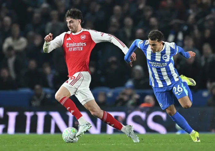 Framed Print : Brighton & Hove Albion v Arsenal - Premier League Brighton & Hove Albion v Arsenal - Premier League
