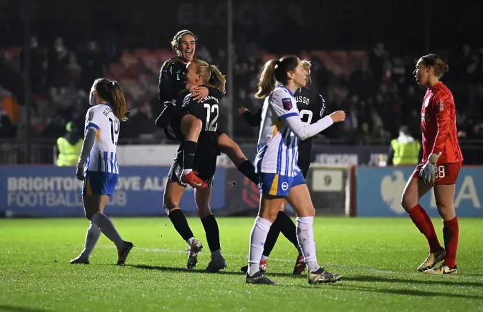Framed Print : Brighton & Hove Albion v Arsenal - Subway Women's League Cup Brighton & Hove Albion v Arsenal - Subway Women's League Cup