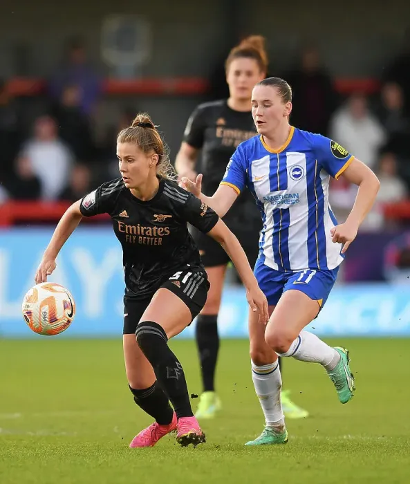 Framed Print : Brighton & Hove Albion vs. Arsenal: Women's Super League Clash at Broadfield Stadium Framed Print : Brighton & Hove Albion vs. Arsenal: Women's Super League Clash at Broadfield Stadium