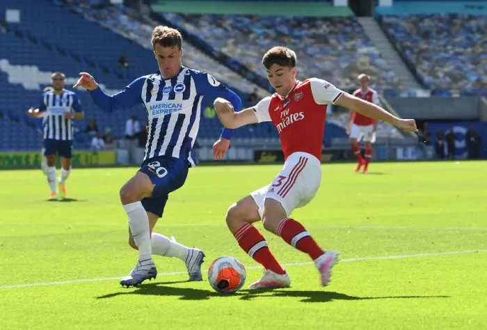 Framed Print : Brighton vs. Arsenal: Empty Stadium Showdown (2019-20)