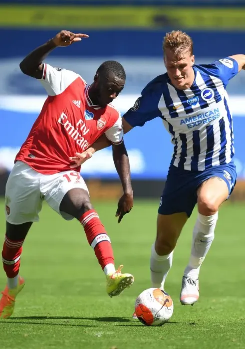 Framed Print : Brighton vs. Arsenal: Empty Stadium Showdown - Pepe vs. Burn (Premier League, 2019-20) Framed Print : Brighton vs. Arsenal: Empty Stadium Showdown - Pepe vs. Burn (Premier League, 2019-20)