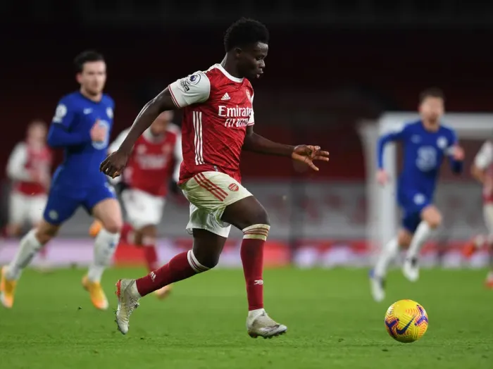 Framed Print : Bukayo Saka in Action: Arsenal vs. Chelsea, Premier League 2020-21 Framed Print : Bukayo Saka in Action: Arsenal vs. Chelsea, Premier League 2020-21