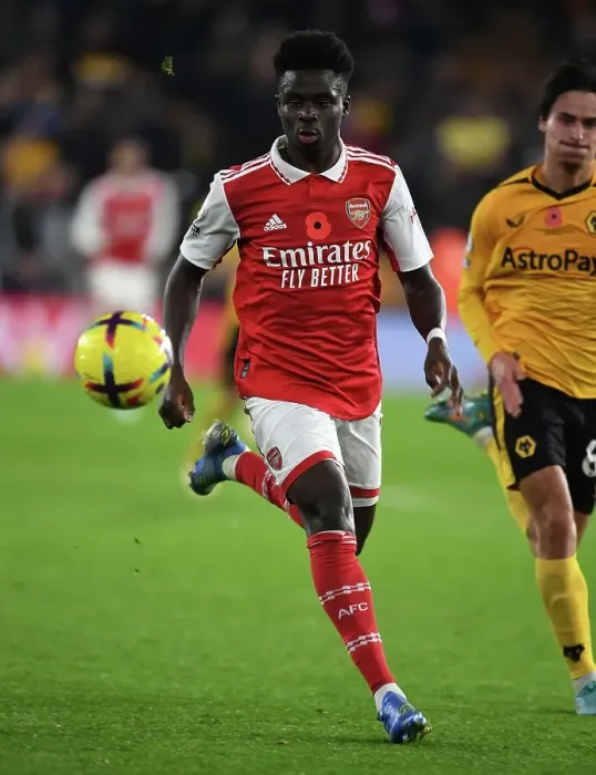 Framed Print : Bukayo Saka in Action: Arsenal vs. Wolverhampton Wanderers, Premier League 2022-23 Framed Print : Bukayo Saka in Action: Arsenal vs. Wolverhampton Wanderers, Premier League 2022-23