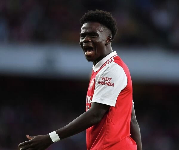 Bukayo Saka in Action: Arsenal vs. Aston Villa, Premier League 2022-23