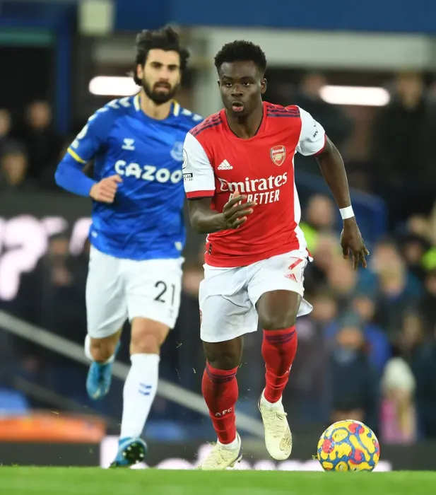 Framed Print : Bukayo Saka in Action: Arsenal vs Everton, Premier League 2020-21 Framed Print : Bukayo Saka in Action: Arsenal vs Everton, Premier League 2020-21