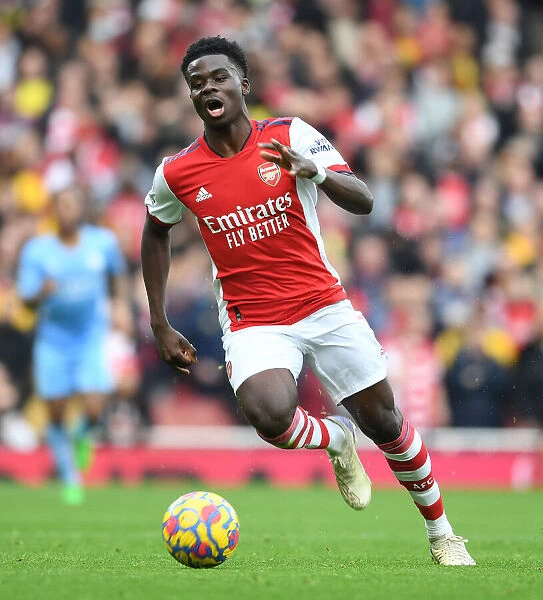 Bukayo Saka in Action: Arsenal vs Manchester City, Premier League 2021-22