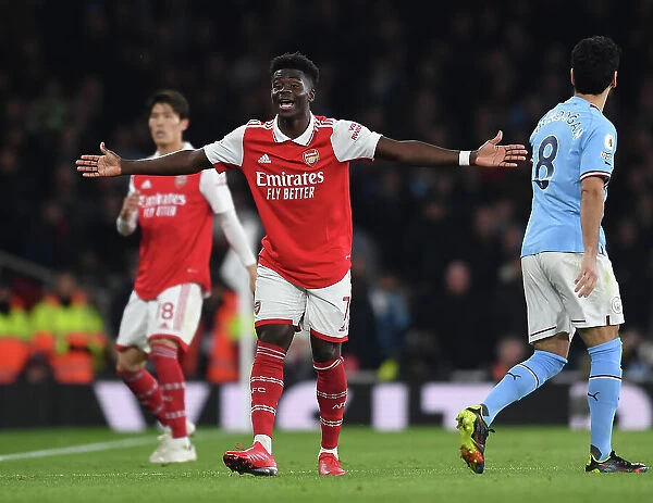 Bukayo Saka in Action: Arsenal vs Manchester City, Premier League 2022-23
