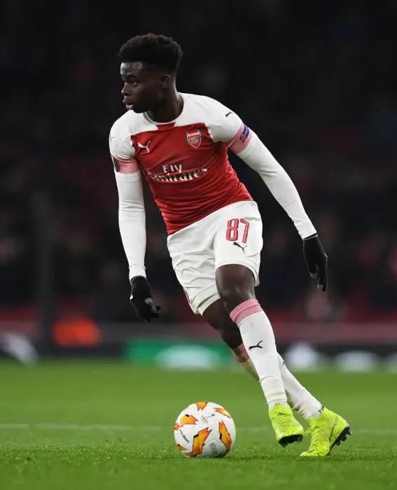 Framed Print : Bukayo Saka in Action: Arsenal vs Qarabag, UEFA Europa League 2018-19 Framed Print : Bukayo Saka in Action: Arsenal vs Qarabag, UEFA Europa League 2018-19