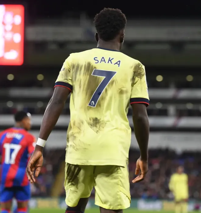 Framed Print : Bukayo Saka in Action: Crystal Palace vs. Arsenal, Premier League 2021-22 Framed Print : Bukayo Saka in Action: Crystal Palace vs. Arsenal, Premier League 2021-22