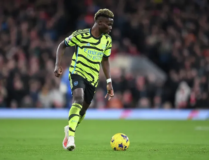 Framed Print : Bukayo Saka in Action: Liverpool vs. Arsenal, Premier League 2023-24 Framed Print : Bukayo Saka in Action: Liverpool vs. Arsenal, Premier League 2023-24