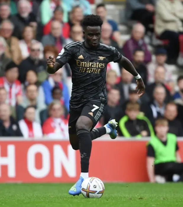 Framed Print : Bukayo Saka in Action: Southampton vs. Arsenal, Premier League 2022-23 Framed Print : Bukayo Saka in Action: Southampton vs. Arsenal, Premier League 2022-23