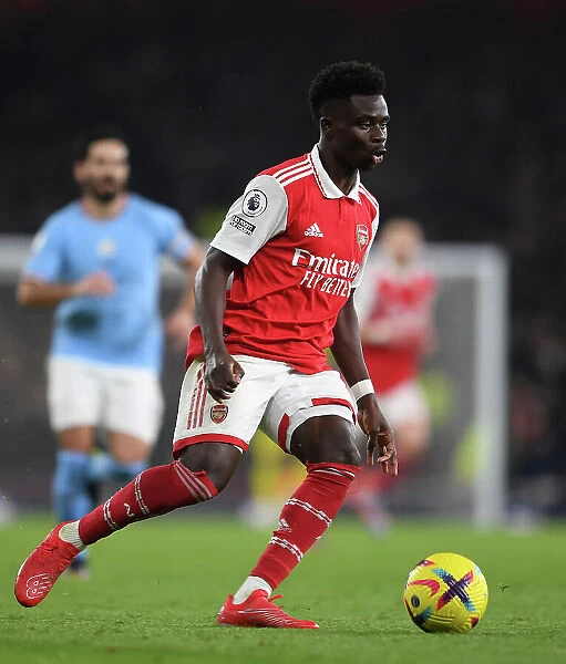 Bukayo Saka: Arsenal Star in Action against Manchester City, Premier League 2022-23