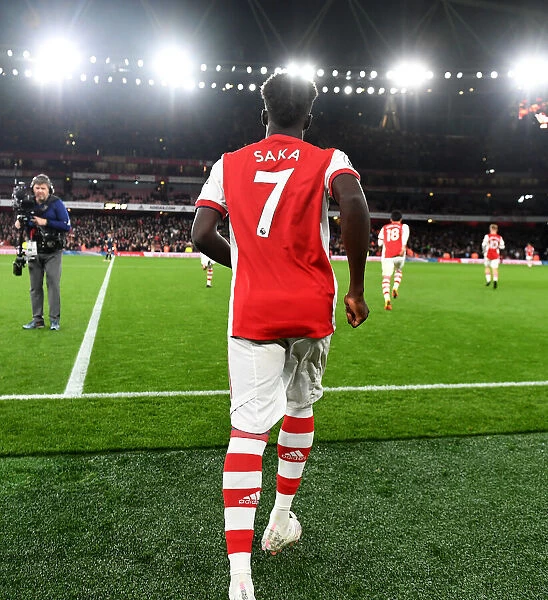 Bukayo Saka: Arsenal Star in Action vs. Aston Villa, Premier League 2021-22