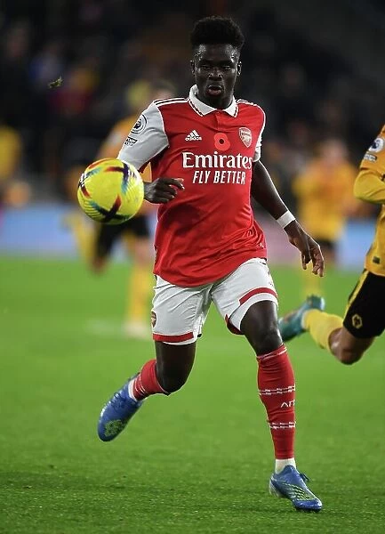 Bukayo Saka: Arsenal Star in Action vs. Wolverhampton Wanderers, Premier League 2022-23